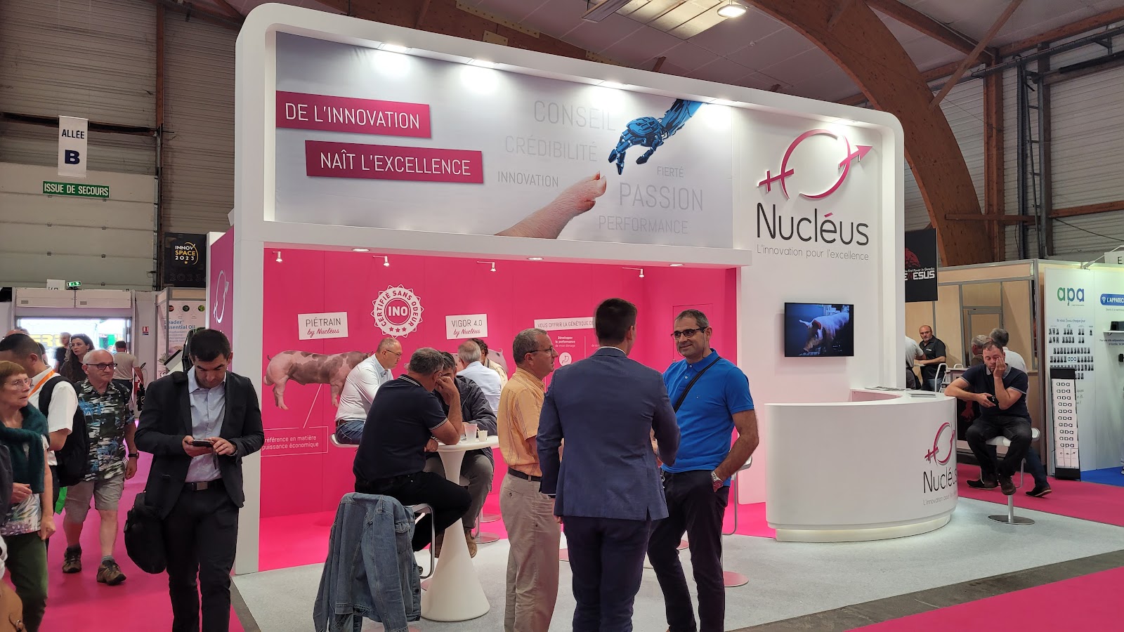 booth of nucleus in space in brittany