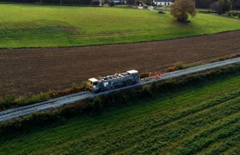 renovation work on the rail freight in France