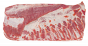 Pork boneless belly rindless, trimmed spared ribs 123401