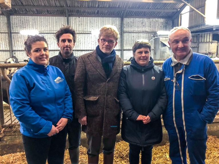 French Minister of Agriculture with Cooperl member breeders